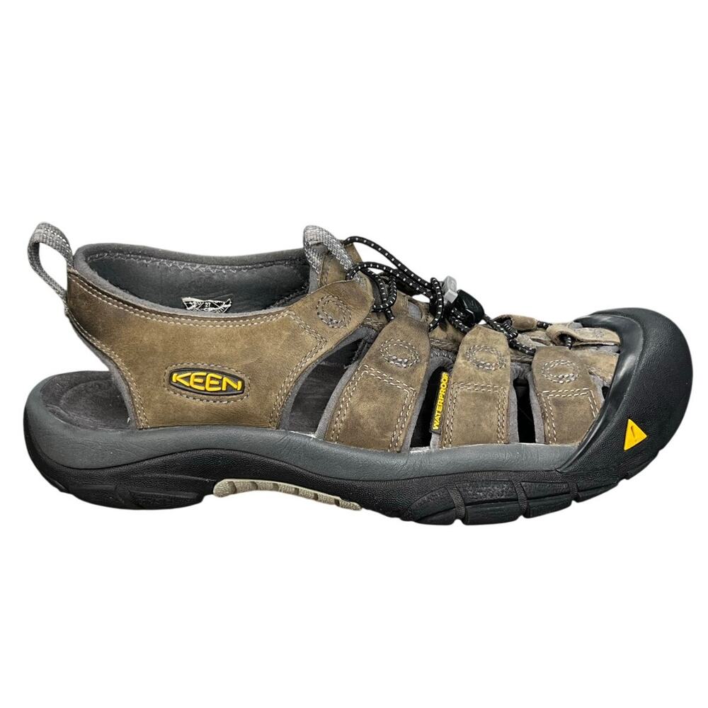 Keen Men’s Newport H2 Brown Leather Trail Hiking Sandals Size US 9